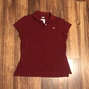Hollister polo size XL stretch: color maroon